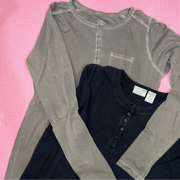 Pair of Henleys Grey and Blue size S and M Gap - Picture 8 of 8